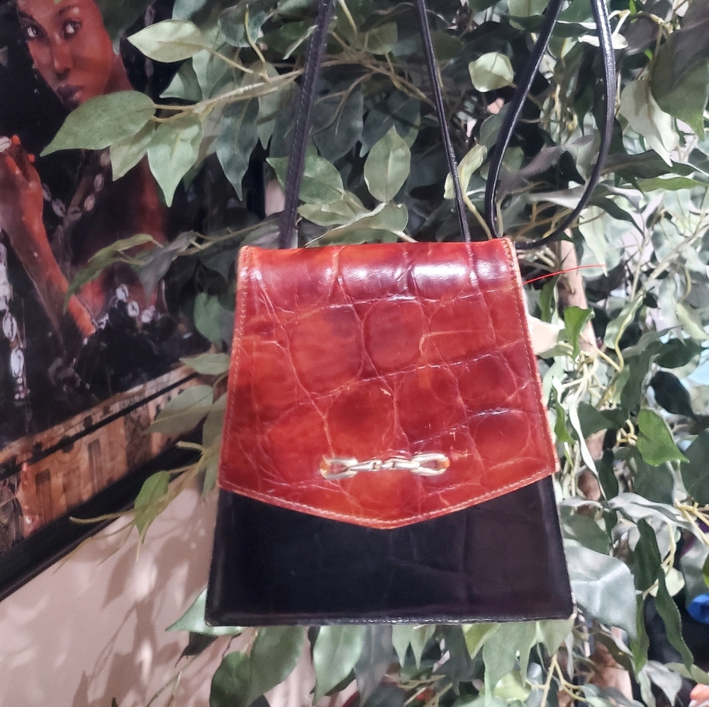 Vintage 50s Leather Crossbody